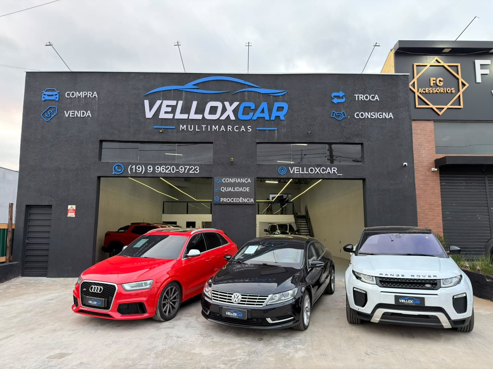 Fachada da VelloxCar Multimarcas